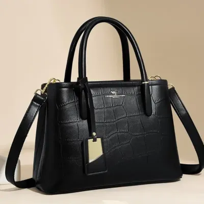 Elite Croc Embossed Handbag